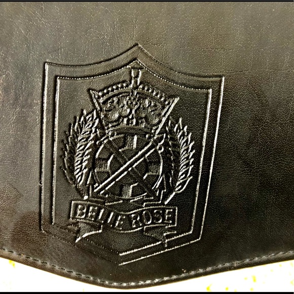 NEW Vintage BELLE-ROSE Top Handle Black Messenger Purse Briefcase Multi pocket - Picture 4 of 16